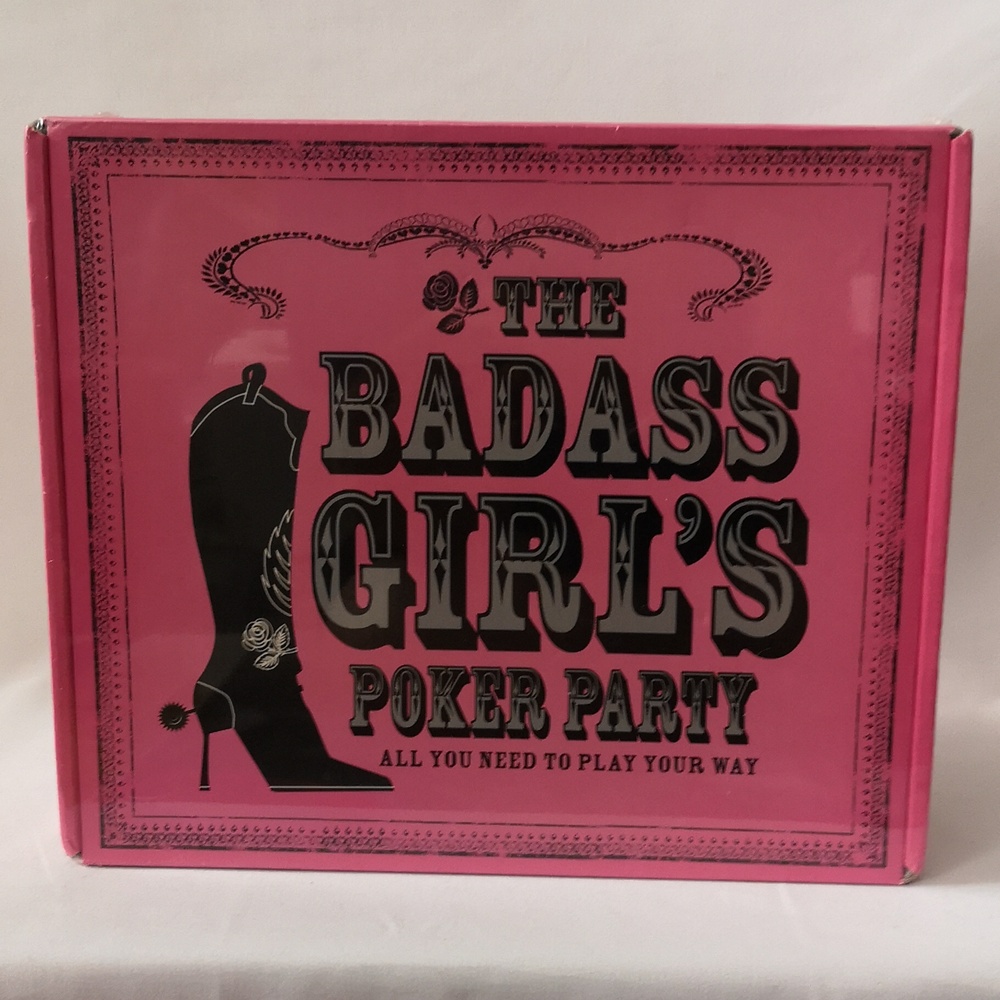 New and Sealed The Badass Girl's Poker Party Game Set